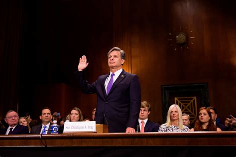 Christopher Wray Trumps Nominee To Lead The Fbi Is Testifying Before Congress The New