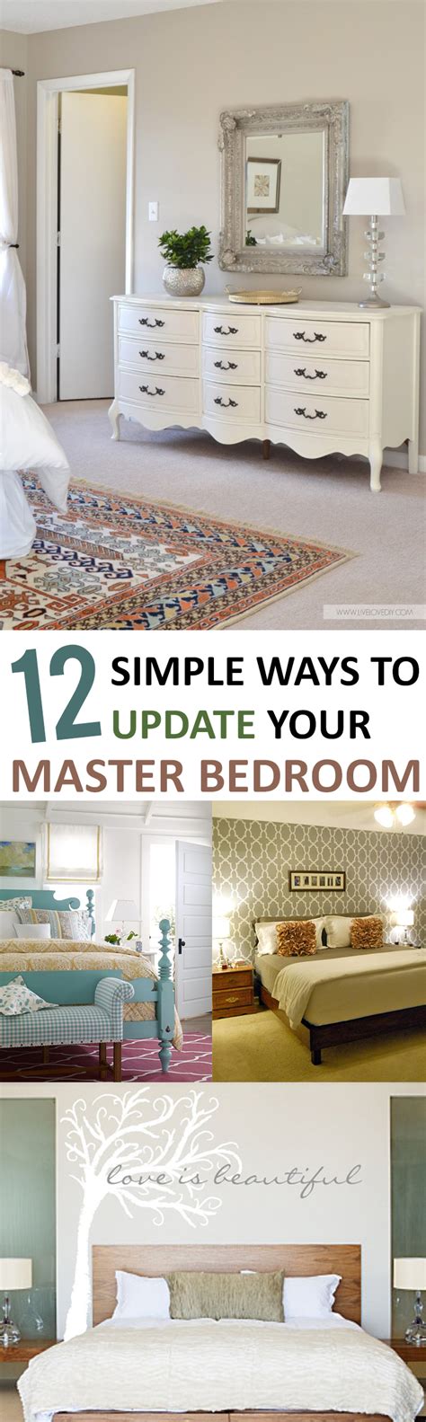 12 Simple Ways To Update Your Master Bedroom Sunlit Spaces Diy Home