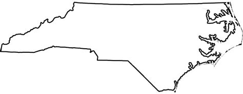 North Carolina Map Outline North Carolina Printable M