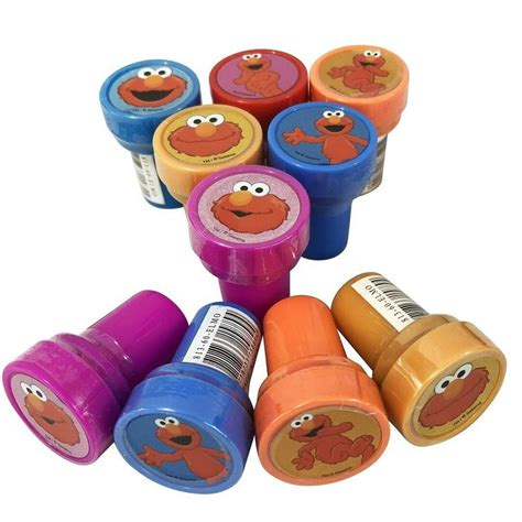 Party Favors Sesame Street Stampers 10ct Self Inking Walmart