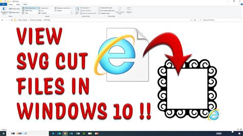 How To View Svg Files In Windows 10 File Explorer Youtube