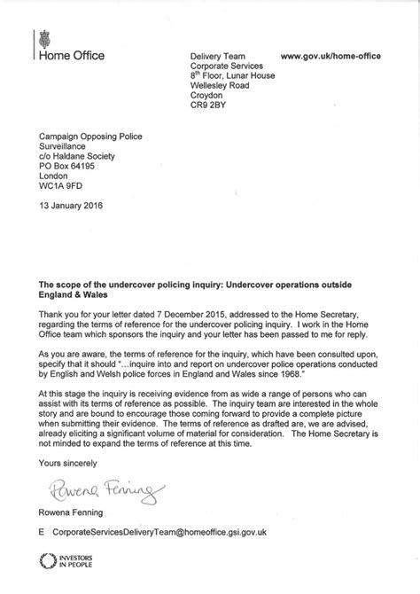 Need a sample of request letter for allowance? Pressure Intensifies on Inquiry to Include Scotland - Campaign Opposing Police Surveillance