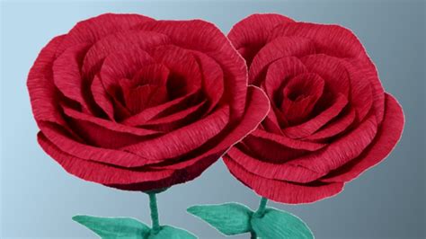 Rosas De Papel Crepe Manualidades Youtube