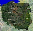 Map of Poland (Satellite Map) : Worldofmaps.net - online Maps and ...