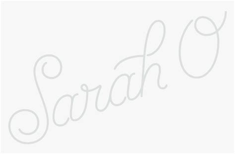 Sarah O Calligraphy Hd Png Download Kindpng