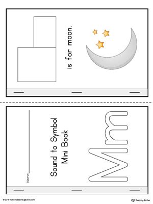 Letter M Cut-And-Paste Printable Mini Book (Color) | MyTeachingStation.com