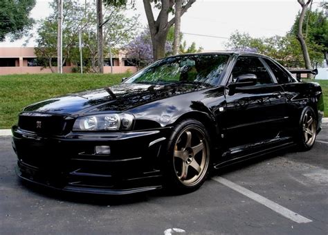 Nissan skyline gtr r34 wallpaper. Black Nissan Skyline GTR R34 : Autos