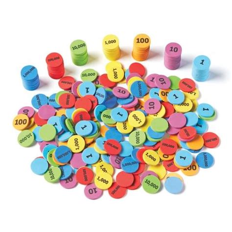 Place Value Counters 280 Piece Set The Education Supplies