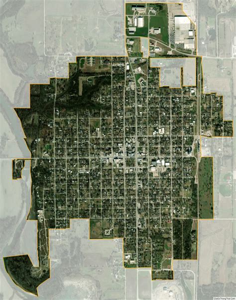 Map Of Humboldt City Kansas