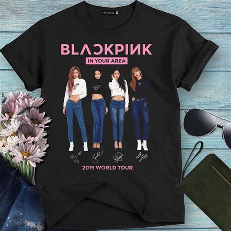 Blackpink 2019 World Tour T Shirt 2 Black Pink Tee Korea Etsy