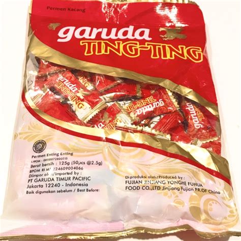 Permen Kacang Garuda Ting Ting 1 Pak Bungkus Isi 47 Pcs Tingting Ting Enting Lazada Indonesia