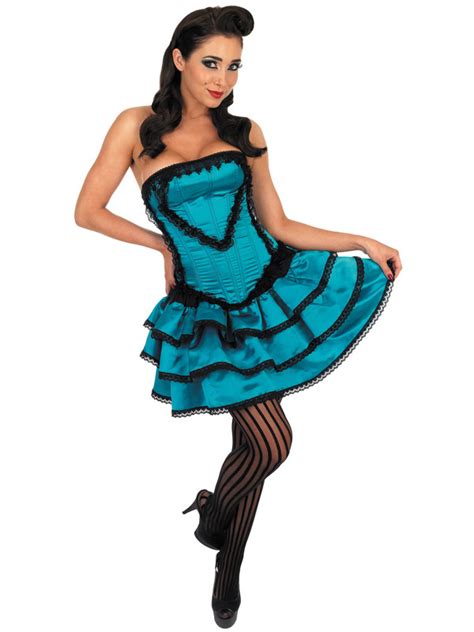 Adult Ladies Can Can Girl Showgirl Burlesque Dancer Western Fancy Dress Costume Plymouth Fancy