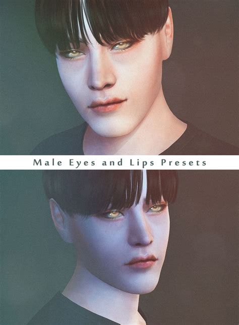 Ms Mary Sims Male Presets Set Nose Preset Lips Preset Eyes