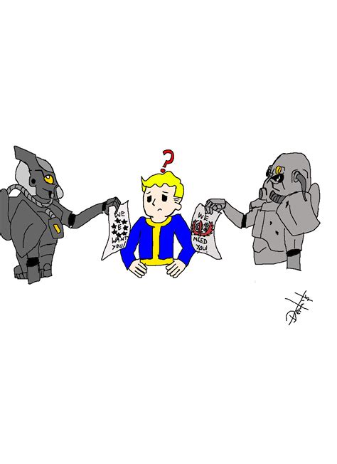 Fallout Enclave Brotherhood Of Steel And Vault Boy By Vault Tecboy101