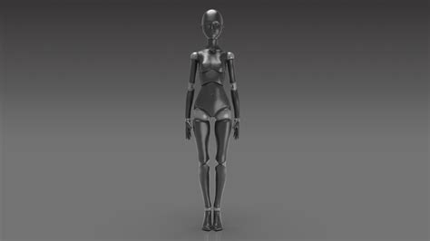Female Body Articulated For 3d Print 3d Model 3d Printable Obj Stl Ztl