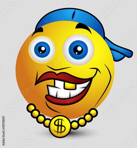Hip Hop Rapper Emoji Smiley Emoticon Buy This Stock Vector And