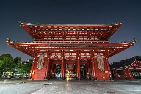 Wat chaiyamangkalaram is a thai buddhist temple at pulau tikus. Hozomon gate at night. Senso-ji Temple. Tokyo, Japan ...