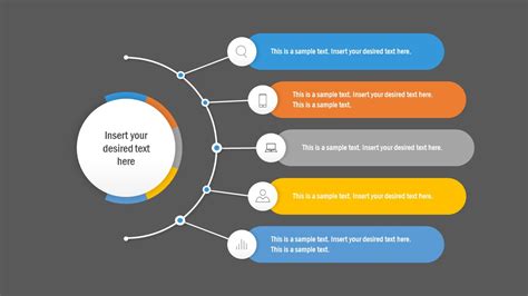 5 Steps Agenda Slide Design Powerpoint Slidemodel