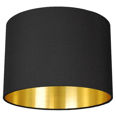 Brushed Gold Lined Lamp Shade 40 Colours By Quirk