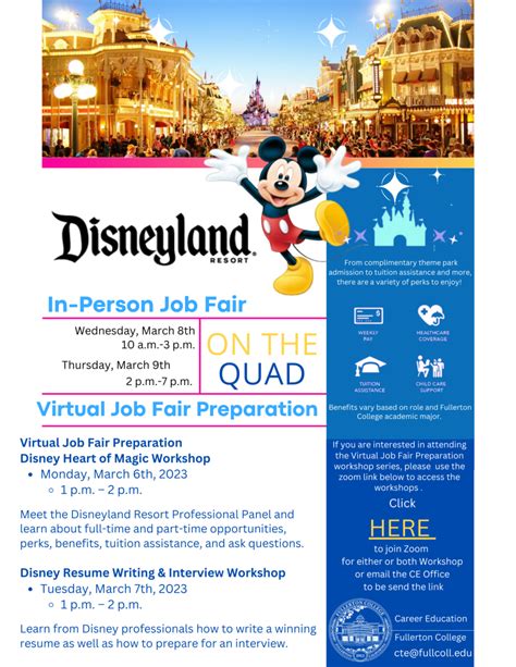 Disney Job Fair Career Education