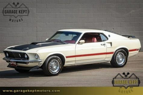 1969 Ford Mustang Mach 1 Wimbledon White Coupe 351 V8 85130 Miles For