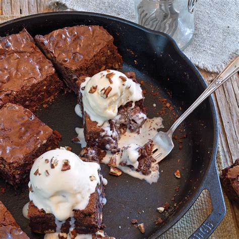 Chocolate Butterscotch Skillet Brownies Southern Cast Iron