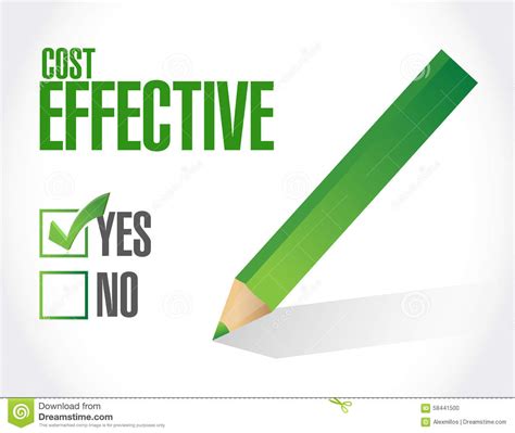 Cost Effective Approval Sign Concept Stock Illustration - Image: 58441500