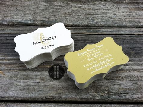 Custom Shaped Business Cards Die Cut Business Cards 50 100 Etsy