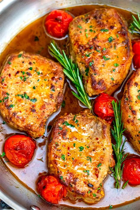 Transfer the pork chops to a plate and pour any pan juices over the top (or reserve for making a pan sauce or gravy). Pan Boneless Pork Chop Recipes - Image Of Food Recipe