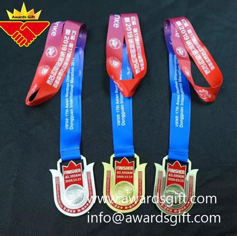 2019 Dongguan International Marathon Medals Factory Awards T Coltd