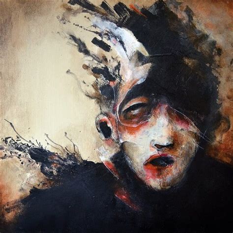 Eric Lacombe Life Is A Monster Abstract Portrait Painting Artist