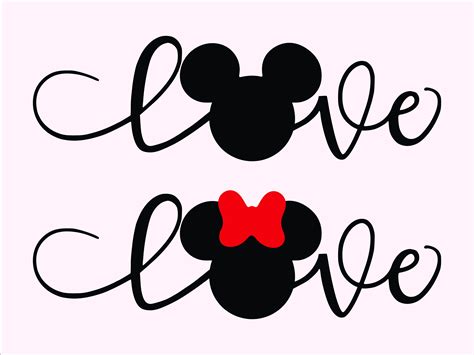 Free 230 Mickey Mouse Love Svg Svg Png Eps Dxf File