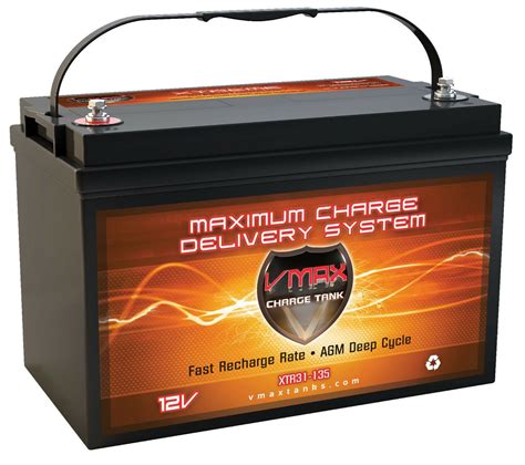 Vmax Xtr31 135 12volts 135ah Deep Cycle Xtreme Agm Battery Rv Solar