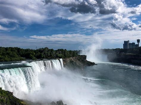 Amazing View Of Three Falls At Niagara Falls Stock Photo Image Of