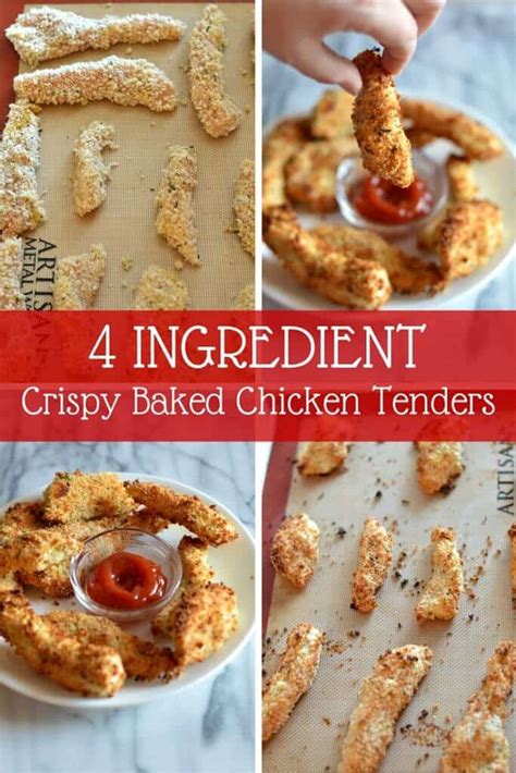 Start by preheating your oven to 375 degrees f. 4 Ingredient Crispy Baked Chicken Tenders - Citrus Blossom ...