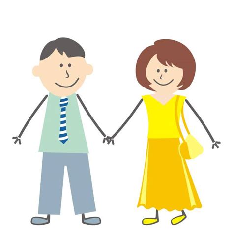 Two Friends Holding Hands Drawing Illustrations Royalty Free Vector
