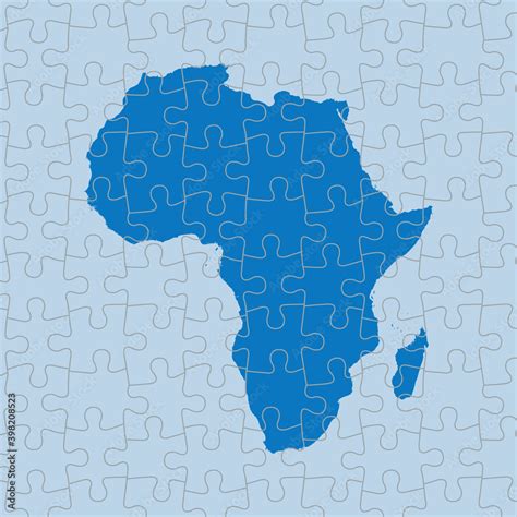 Vector Map Of Africa Stock Vector Adobe Stock