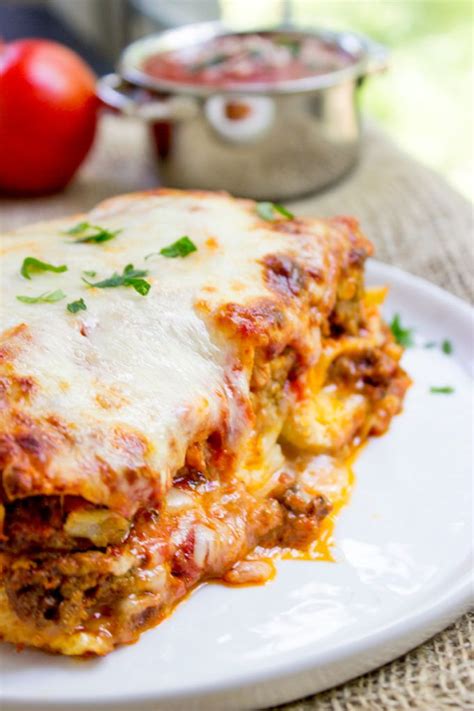 Ultimate Meat Lasagna With Four Cheeses A Homemade Marinara Sauce And