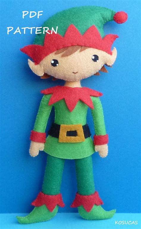 Pdf Sewing Pattern To Make A Felt Elf 77 Inches Tall It Is Not A