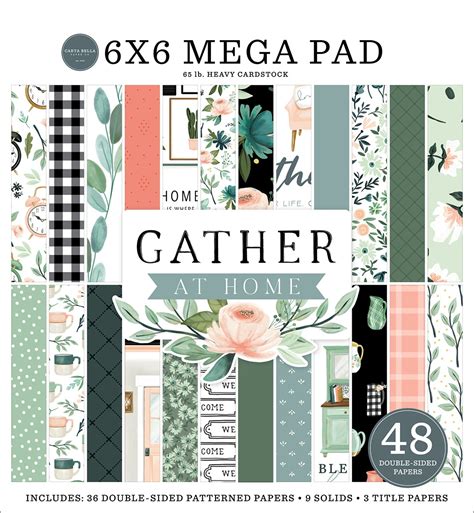 Carta Bella Double Sided Mega Paper Pad X Pkg Gather At Home