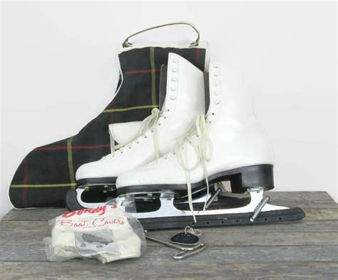 Vintage Ice Skates Ice Skate Bag Figure Skates White Ice Etsy