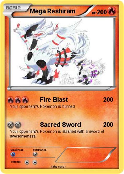 Pokémon Mega Reshiram 31 31 Fire Blast My Pokemon Card