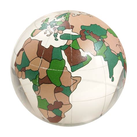 Colour On Clear Earth Map Marble House Of Marbles