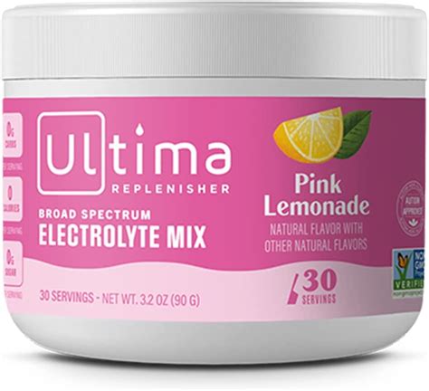 Ultima Replenisher Electrolyte Hydration Powder Pink Lemonade 30