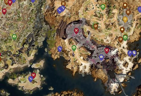 Baldur S Gate Map Shadow Cursed Lands Ign