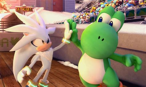 Silver Yoshi Mario Sonic At The Olympic Winter Games