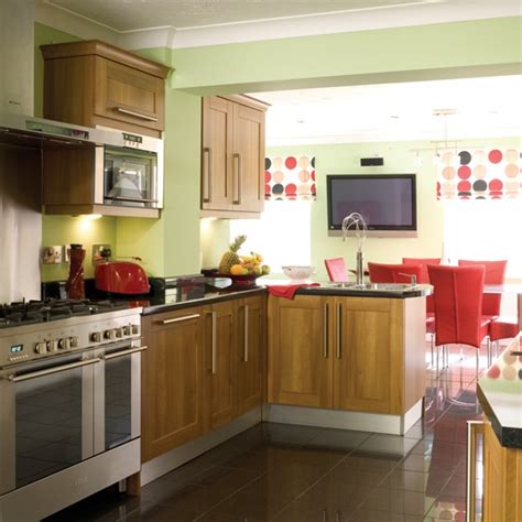 Kitchen designs ideas vintage kitchen decorating ideas design inspiration for retro kitchens kitchen design ideas 2017. Red and green kitchen-diner | Kitchen extensions ...