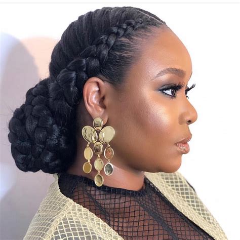 We Love The Braid Crown She Rocked With Bold Earrings 💛 Mimionalaja What Do You Natural