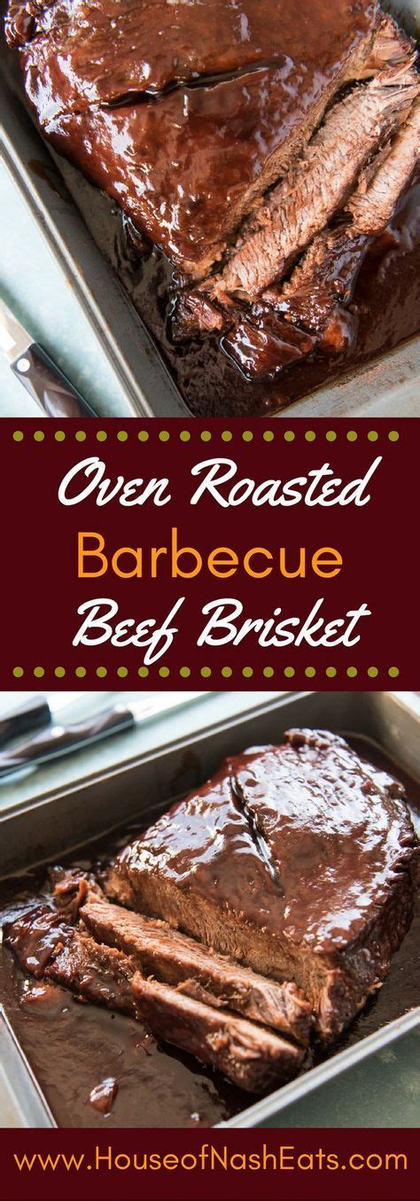 Join us this meat talk monday to cook an amazing brisket! Slow Roasted Oven BBQ Beef Brisket is so tender and juicy ...