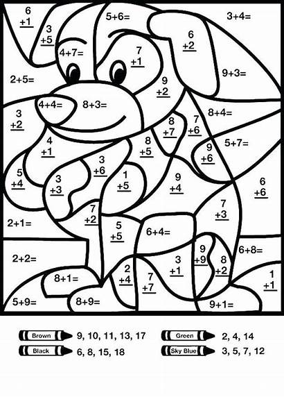 Math Grade Worksheets 2nd Coloring Pages Mystery